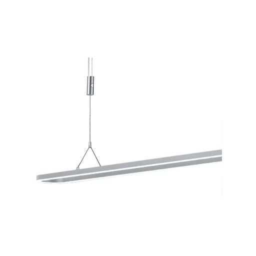 Zeitlos LED Line Chrome Linear Pendant with Satin Nickel Finish by Arnsberg