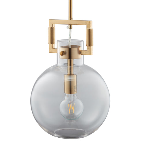 TULA SPHERE Glass Indoor & Outdoor Pendant Light – Clear by Carro