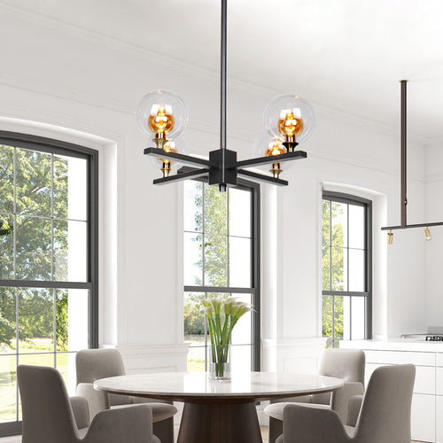 FLORENCE Amber Glass Shade LED Pendant Light by Carro