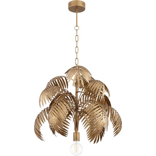 Ravello Single Light Antique Brass Pendant Light by Cyan Design