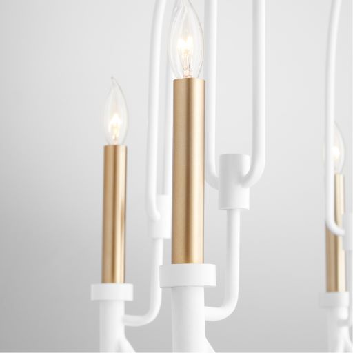 Linari 6 Light Studio White Pendant Light by Cyan Design