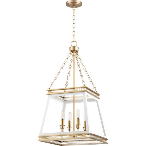 Gerard 4 Light Aged Brass Small Pendant by Cyan Design