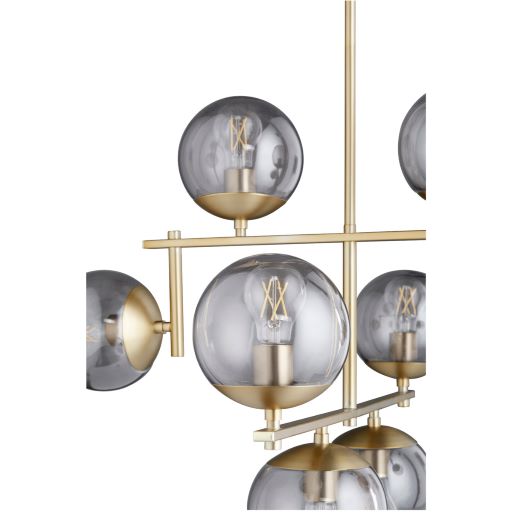 Edmonds 8 Light Large Aged Brass Chandelier by Cyan Design
