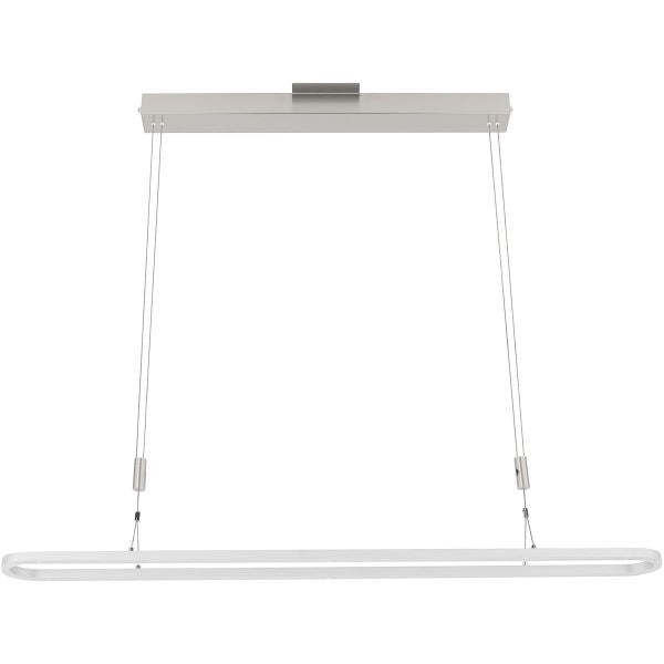 Zeitlos LED Line Chrome Linear Pendant with Satin Nickel Finish by Arnsberg 