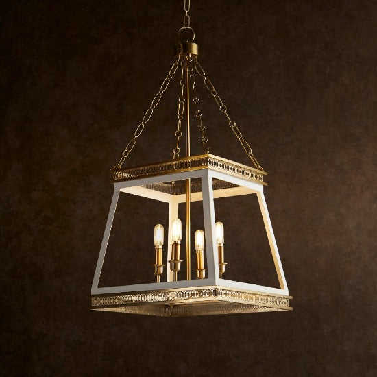 Gerard 4 Light Aged Brass Small Pendant by Cyan Design