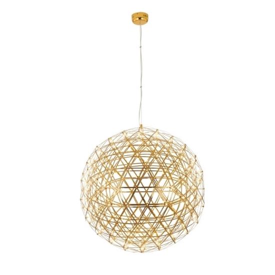 Canada 162 LED Light Round Gold Stainless Steel Chandelier with LED Star Lights by Bethel International 