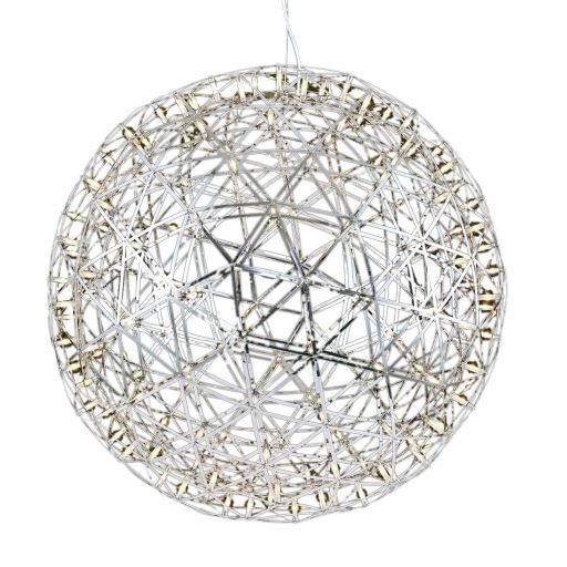 Canada 162 LED Light Round Chrome Stainless Steel Chandelier with LED Star Lights by Bethel International