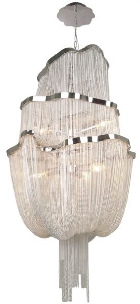 Canada 8 Light Chrome Chandelier with Aluminum Chain by Bethel International