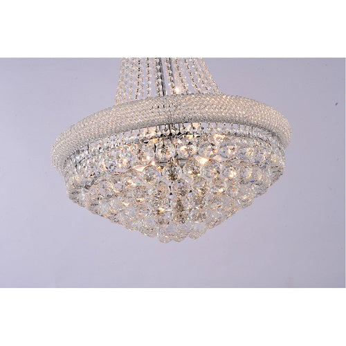 Canada 14 Light Clear Crystal Beaded Frame Chandelier with Chrome Hardware by Bethel International