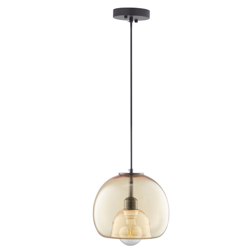 KARINA Globe Glass Indoor & Outdoor Pendant Light – Amber by Carro
