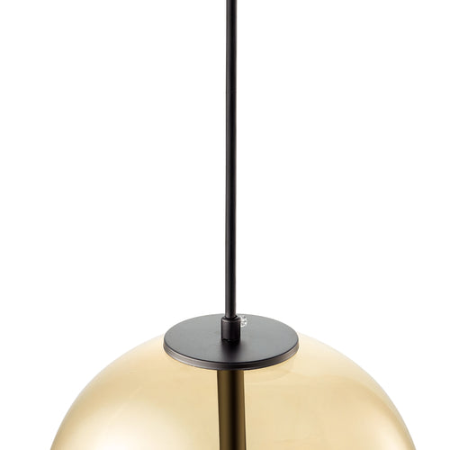 KARINA Globe Glass Indoor & Outdoor Pendant Light – Amber by Carro