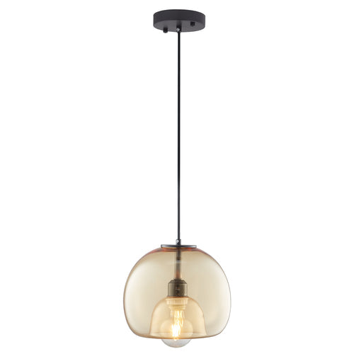 KARINA Globe Glass Indoor & Outdoor Pendant Light – Amber by Carro