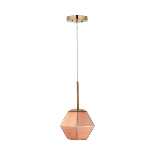 PEGASE Jewel Tone Glass Indoor & Outdoor Pendant Light – Mocca Bronzite by Carro