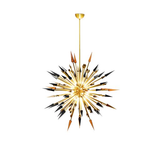 Outburst Chandelier Smoked Glass by KOKET