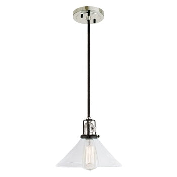 Nob Hill One Light Clear Bailey Pendant by JVI Designs