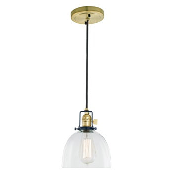 Nob Hill One Light Clear Madison Pendant by JVI Designs