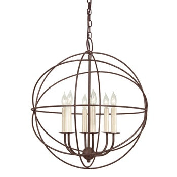 Six Light Globe Chandelier by JVI Designs