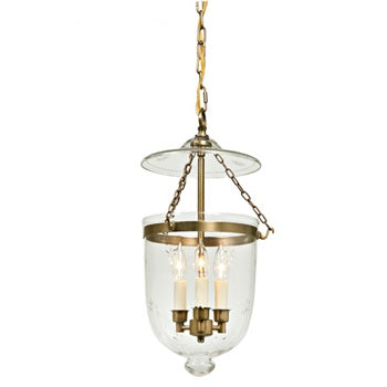 Medium Bell Jar Lantern with Star Glass by JVI Designs
