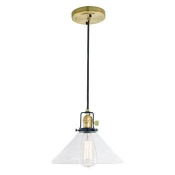 Nob Hill One Light Clear Bailey Pendant by JVI Designs