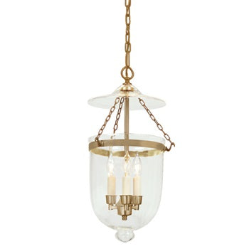Medium Bell Jar Lantern with Clear Glass by JVI Designs