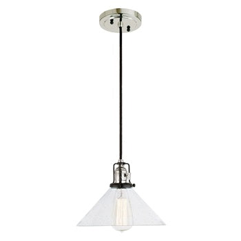 Nob Hill One Light Clear Bubble Bailey Pendant by JVI Designs