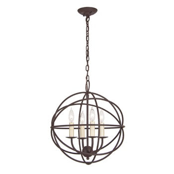 Four Light Globe Chandelier by JVI Designs