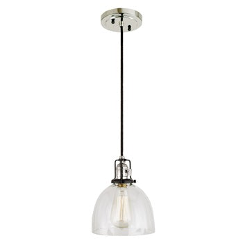 Nob Hill One Light Clear Madison Pendant by JVI Designs