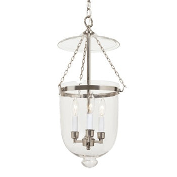 Medium Bell Jar Lantern with Clear Glass by JVI Designs