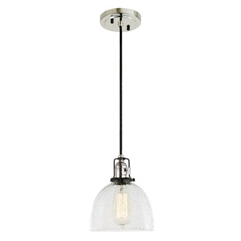 Nob Hill One Light Clear Bubble Madison Pendant by JVI Designs